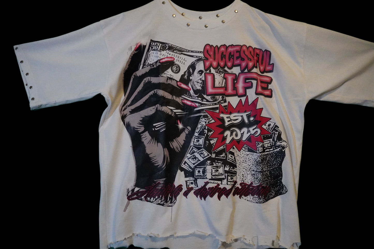 UNISEX BOXY CROP SUCCESSFUL LIFE T SHIRTS