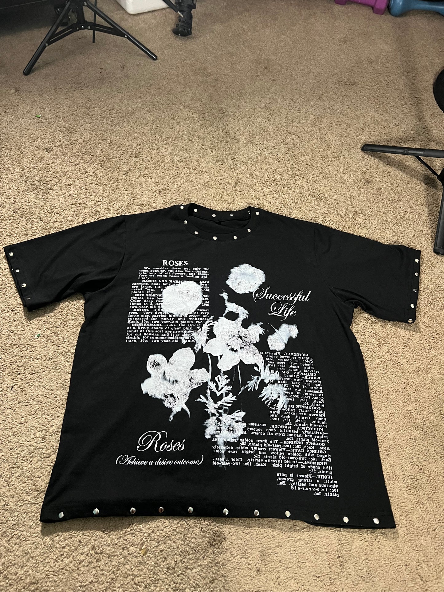 UNISEX SUCCESSFUL LIFE ROSE T-SHIRTS SETS