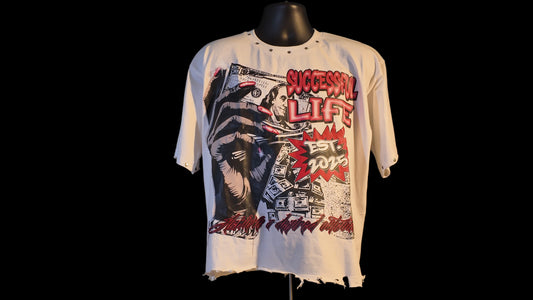UNISEX BOXY CROP SUCCESSFUL LIFE T SHIRTS